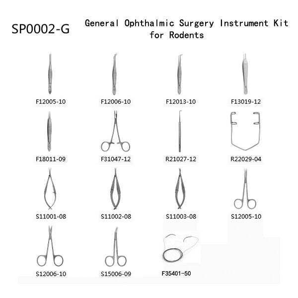 Surgery Instrument Kit for Mice, Rat, Small Animals