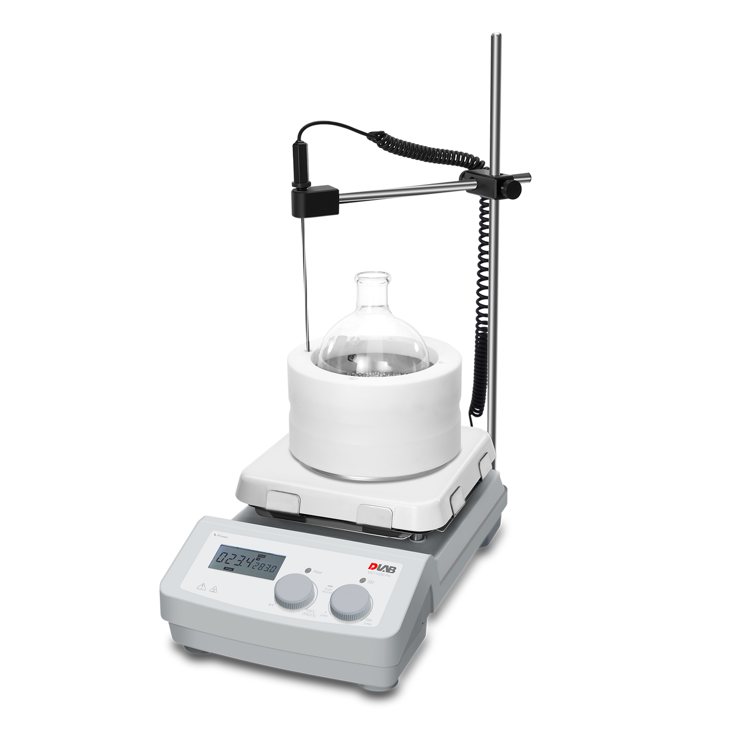 MS7-H550-Pro LCD Digital Magnetic Hotplate Stirrer With 7 Inch Ceramic Plate