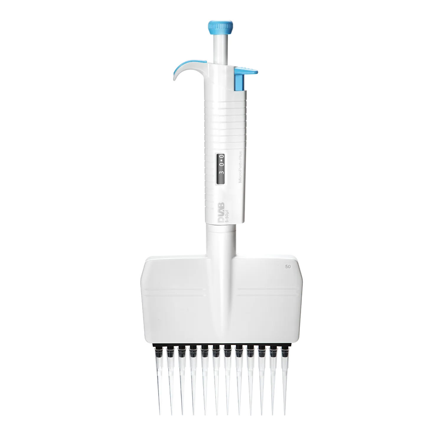 DLAB MicroPette Plus 12-channel Adjustable Volume Mechanical Pipettes