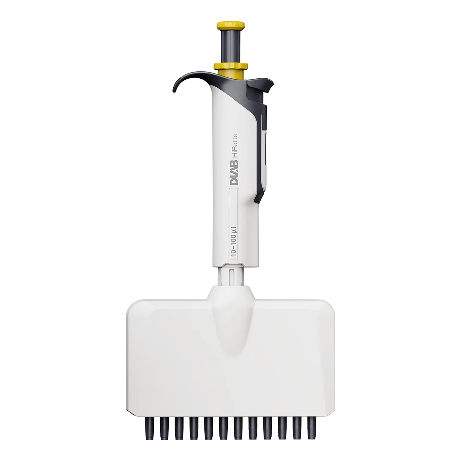 DLAB HiPette Fully Autoclavable Manual 12-Channel Adjustable Color-Coded Pipette