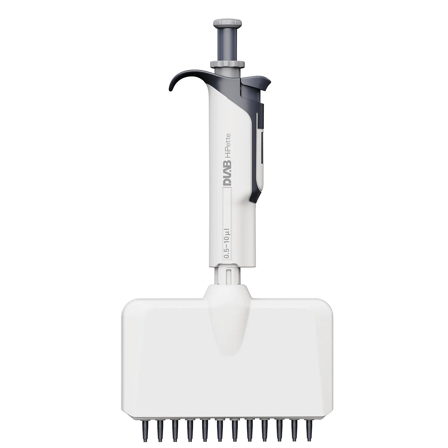 DLAB HiPette Fully Autoclavable Manual 12-Channel Adjustable Color-Coded Pipette