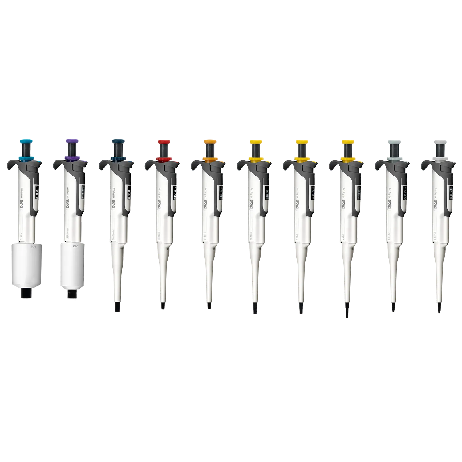DLAB HiPette Colorful Fully Autoclavable Mechanical Pipette