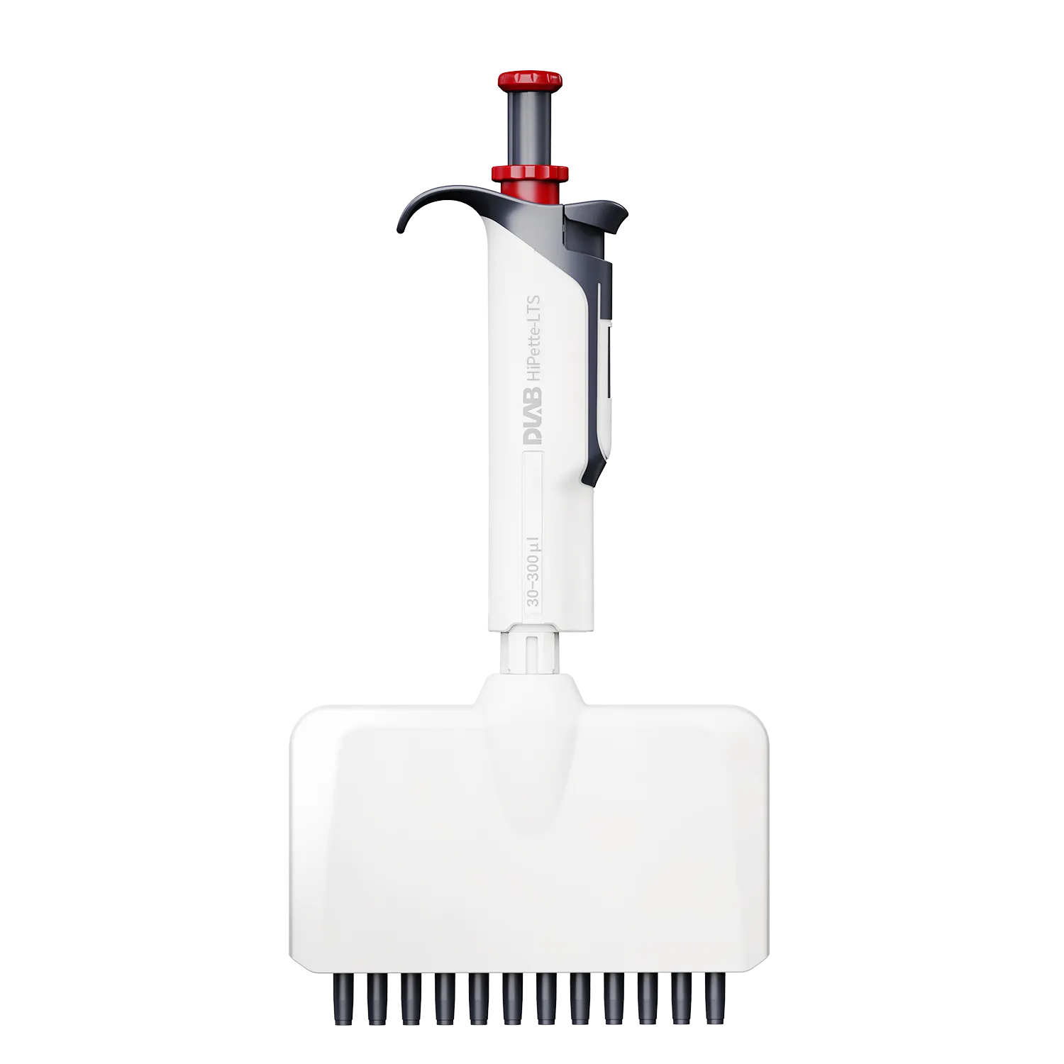 DLAB HiPette-LTS Light feel manual 12-Channel adjustable color pipette