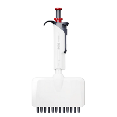 DLAB HiPette-LTS Light feel manual 12-Channel adjustable color pipette