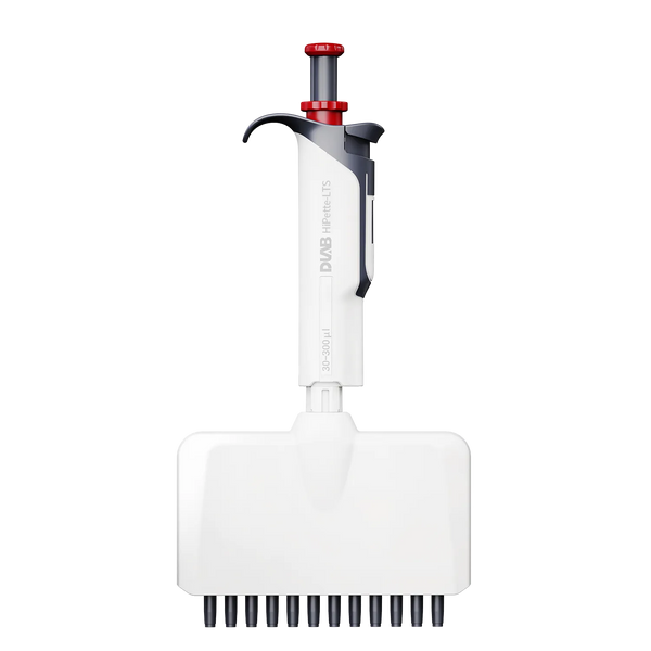 DLAB HiPette-LTS Light feel manual 12-Channel adjustable color pipette