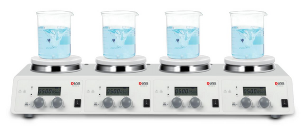 DLAB LCD 4-Channel Digital Magnetic Hotplate Stirrer MS-H340-S4