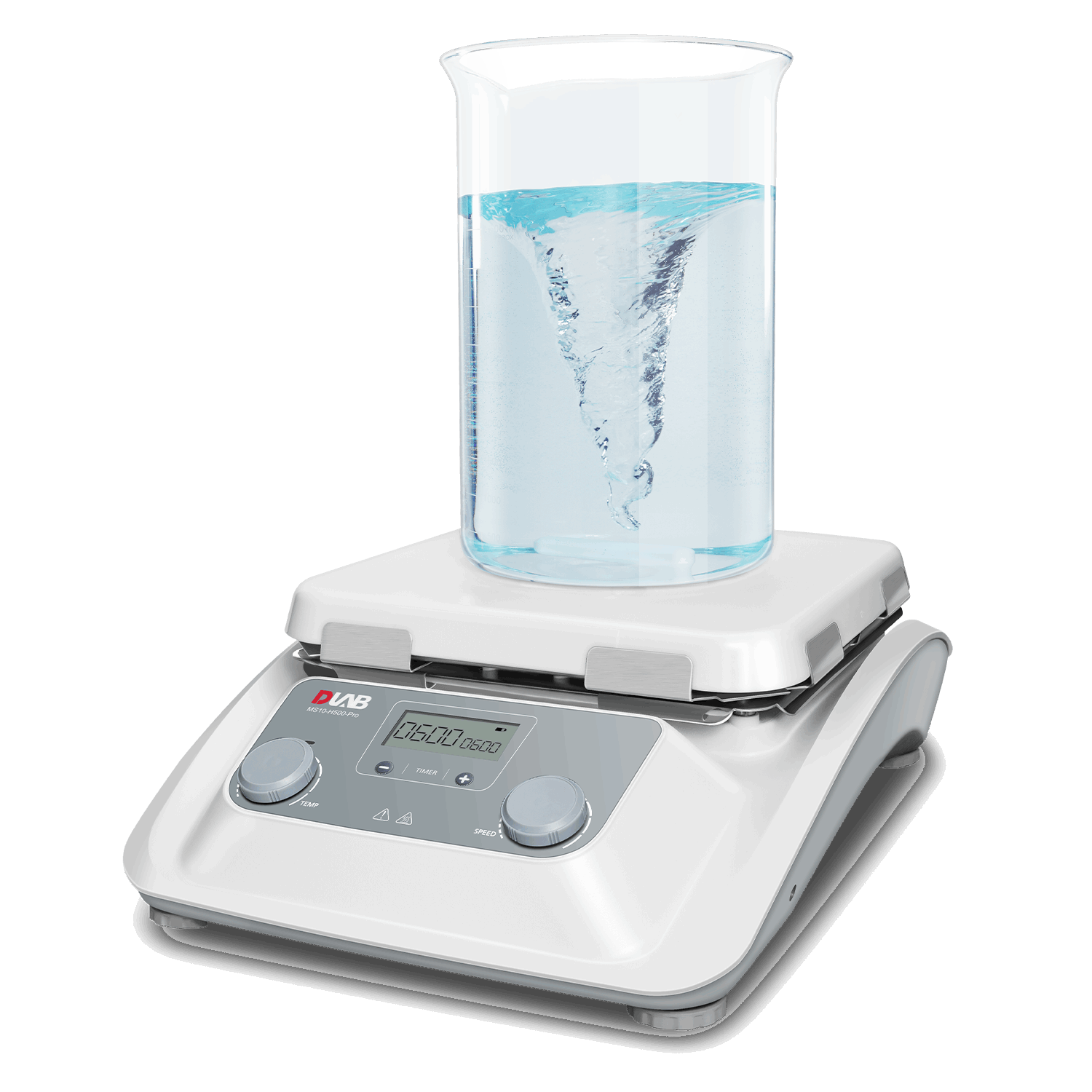 DLAB MS10-H500-Pro LCD Digital Magnetic Hotplate Stirrer With 10 Inch Ceramic Plate