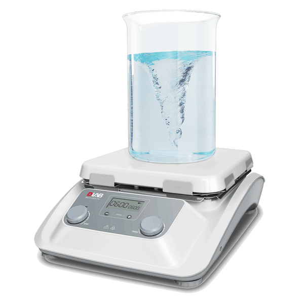 DLAB MS10-H500-Pro LCD Digital Magnetic Hotplate Stirrer With 10 Inch Ceramic Plate