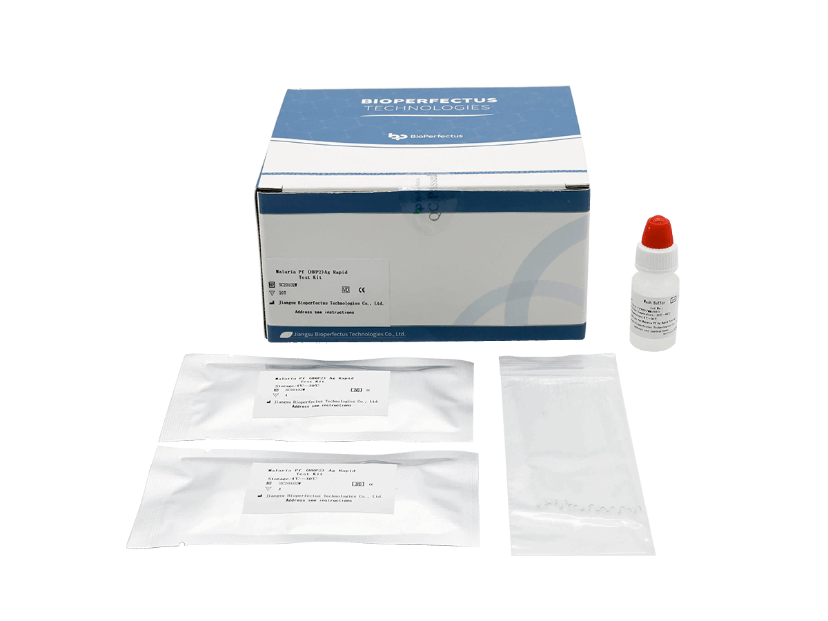 BioPerfectus Malaria Pf (HRP2) Ag Rapid Test Kit - Standard package (Cassette + Micropipette + Assay buffer)