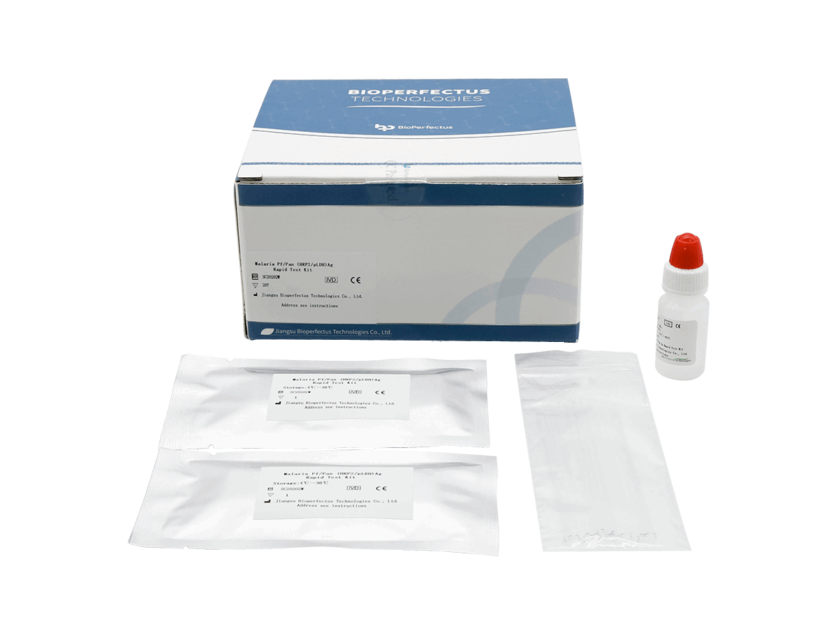BioPerfectus Malaria Pf/Pan (HRP2/pLDH) Ag Rapid Test Kit - Standard package (Cassette + Micropipette + Assay buffer)