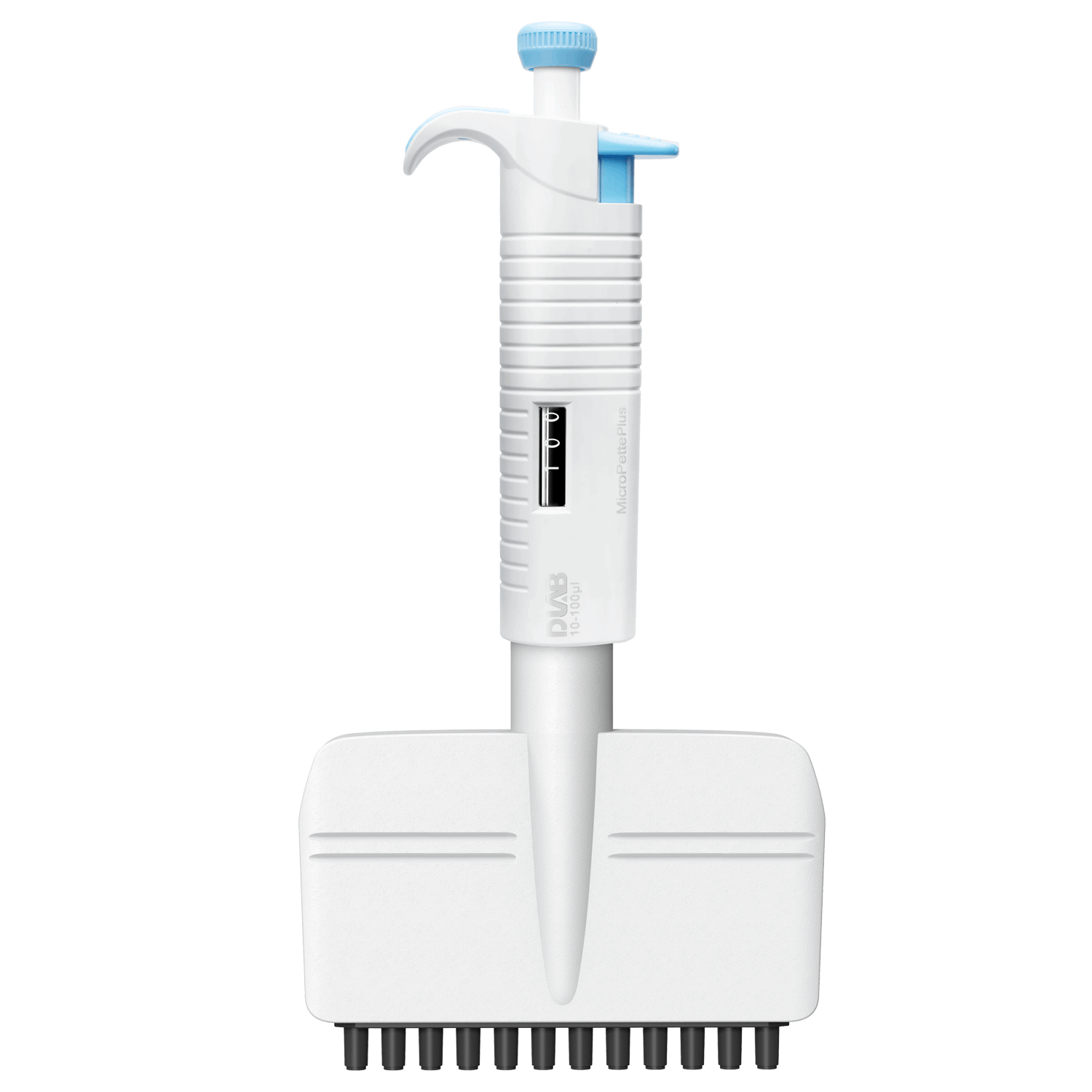 DLAB MicroPette Plus 12-channel Adjustable Volume Mechanical Pipettes (magnetic suction model)