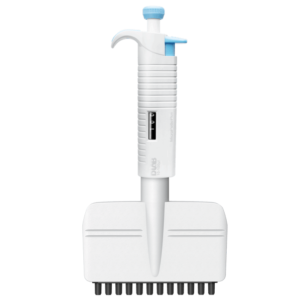 DLAB MicroPette Plus 12-channel Adjustable Volume Mechanical Pipettes (magnetic suction model)