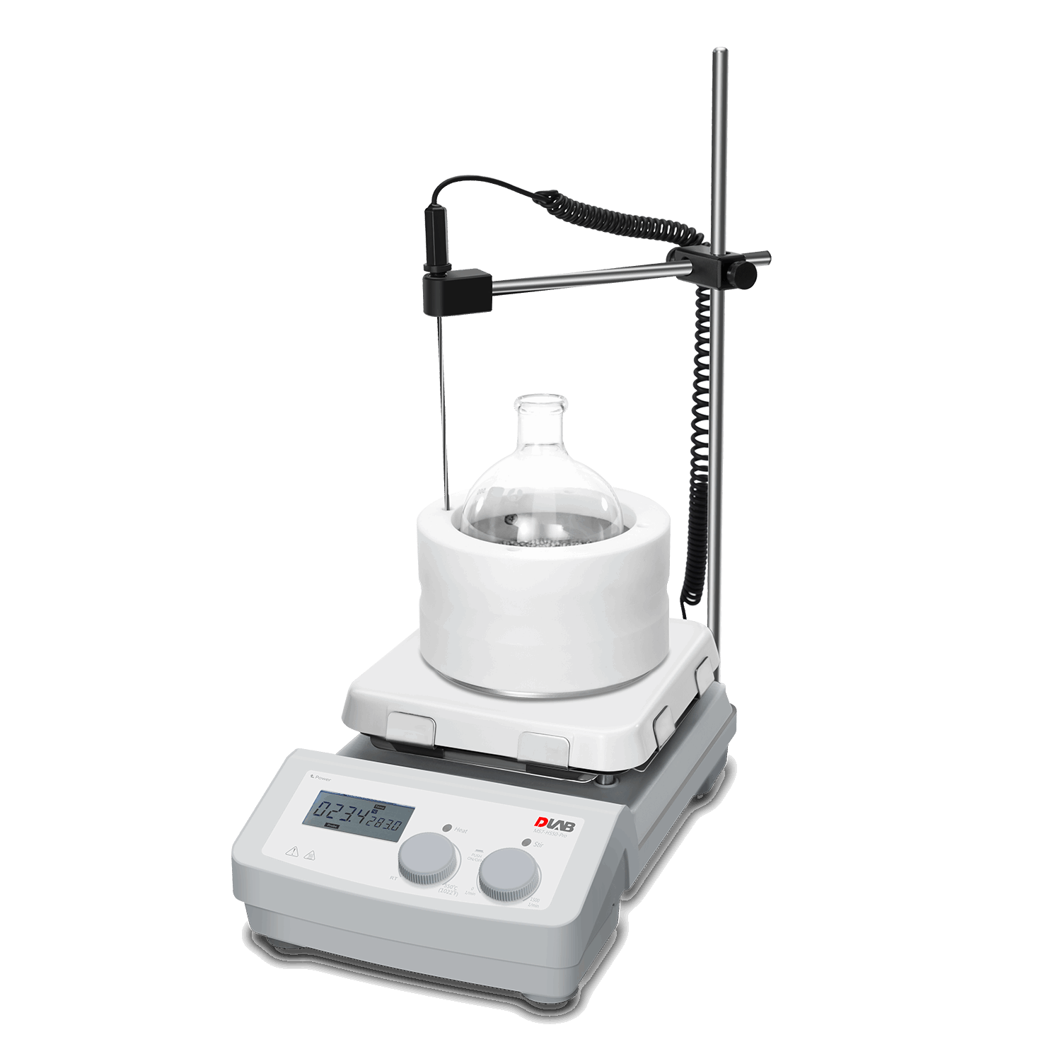 DLAB MS7-H550-Pro LCD Digital Magnetic Hotplate Stirrer With 7 Inch Ceramic Plate