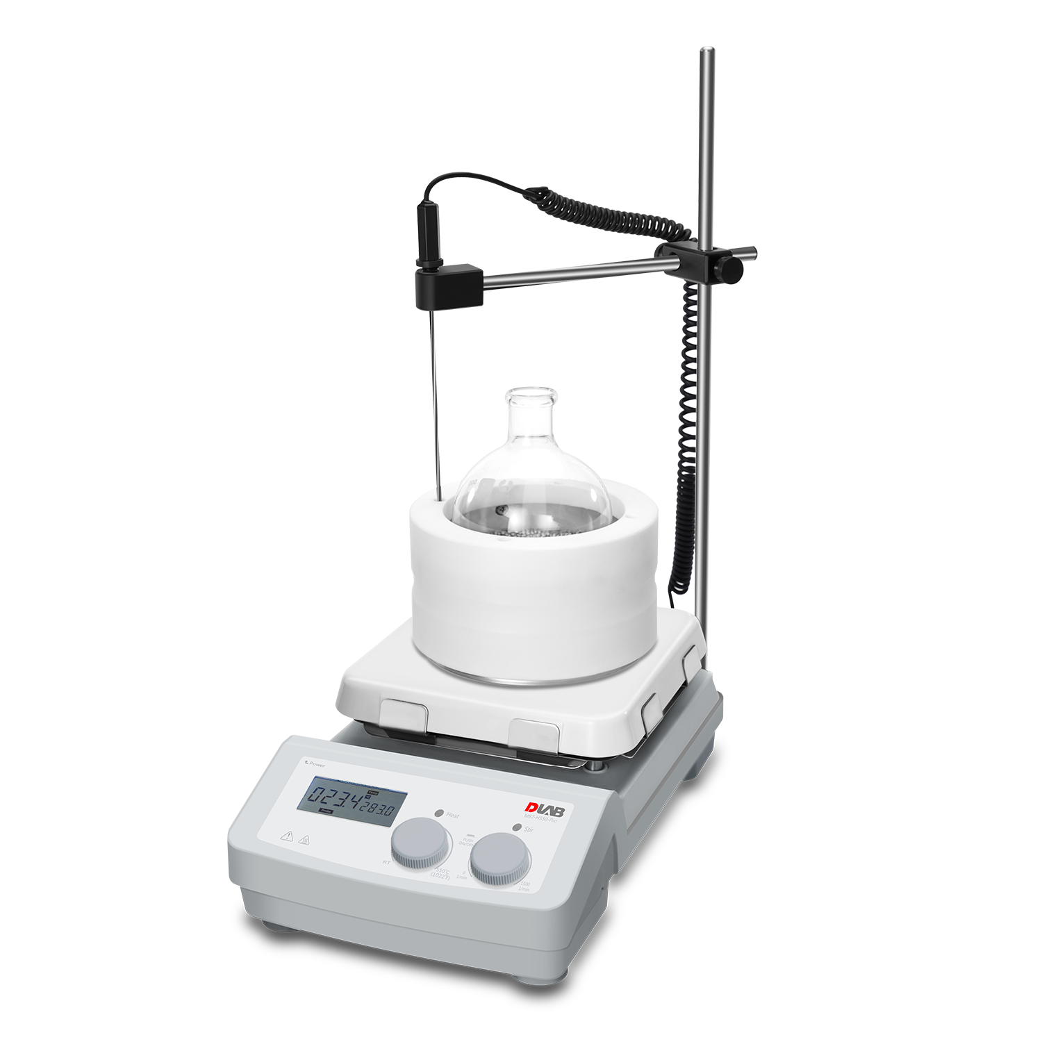 MS7-H550-Pro LCD Digital Magnetic Hotplate Stirrer With 7 Inch Ceramic Plate