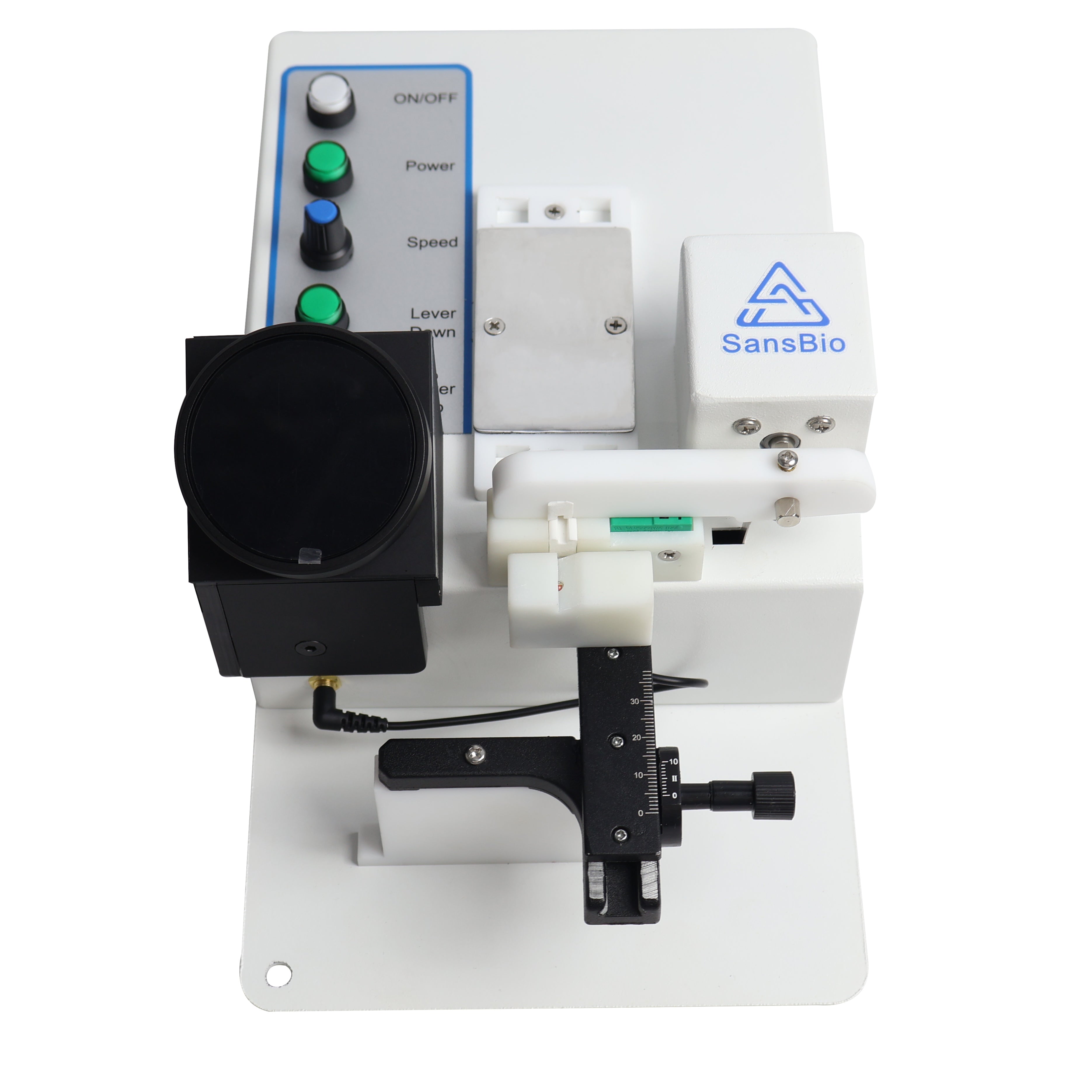 SA442 tail vein injection with warmer restrainer and yellow LED illumination