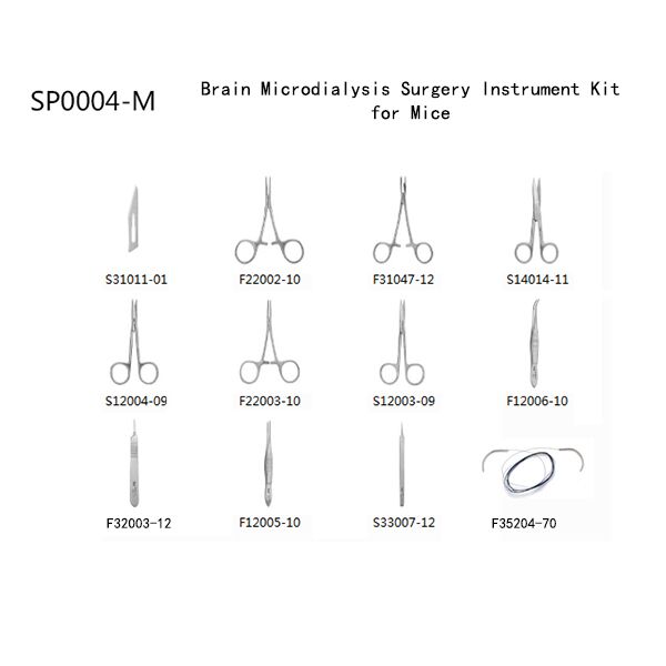 Surgery Instrument Kit for Mice, Rat, Small Animals