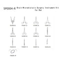 Surgery Instrument Kit for Mice, Rat, Small Animals