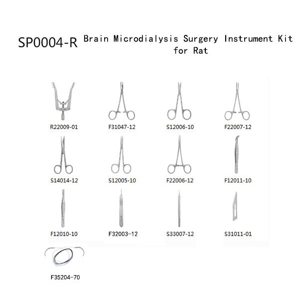 Surgery Instrument Kit for Mice, Rat, Small Animals
