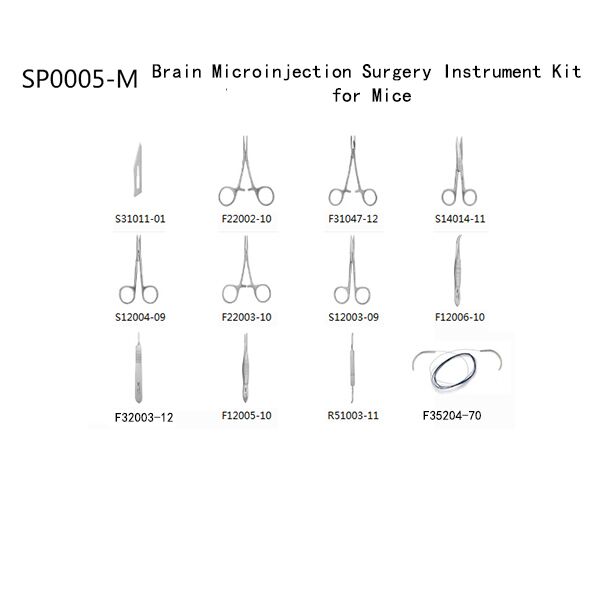 Surgery Instrument Kit for Mice, Rat, Small Animals