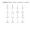 Surgery Instrument Kit for Mice, Rat, Small Animals