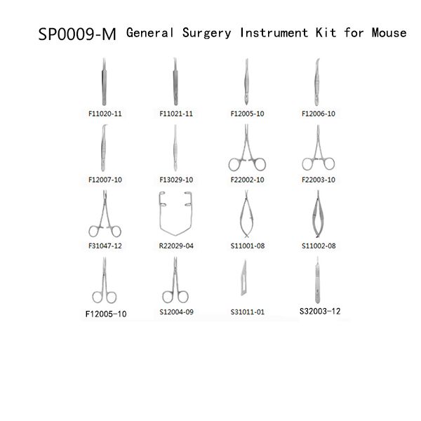Surgery Instrument Kit for Mice, Rat, Small Animals